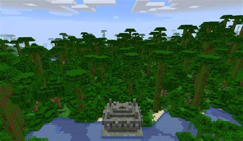 A minecraft jungle biome