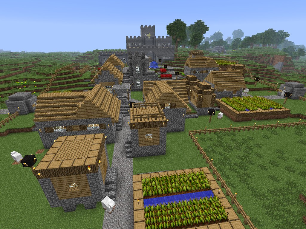 Minecraft plains village